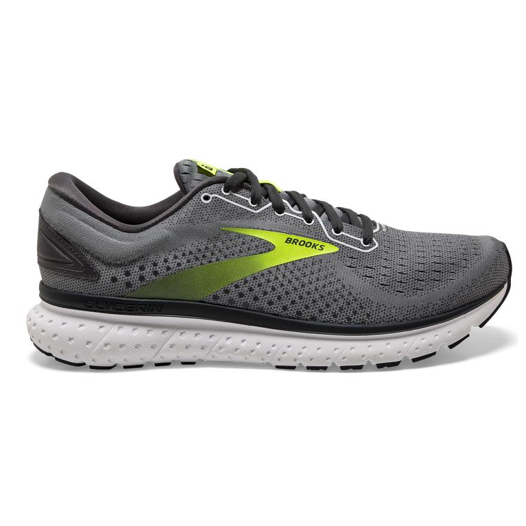 Brooks GLYCERIN 18 Road Running Shoes Mens Sale - Primer Grey/Ebony/Nightlife (LYW623851)